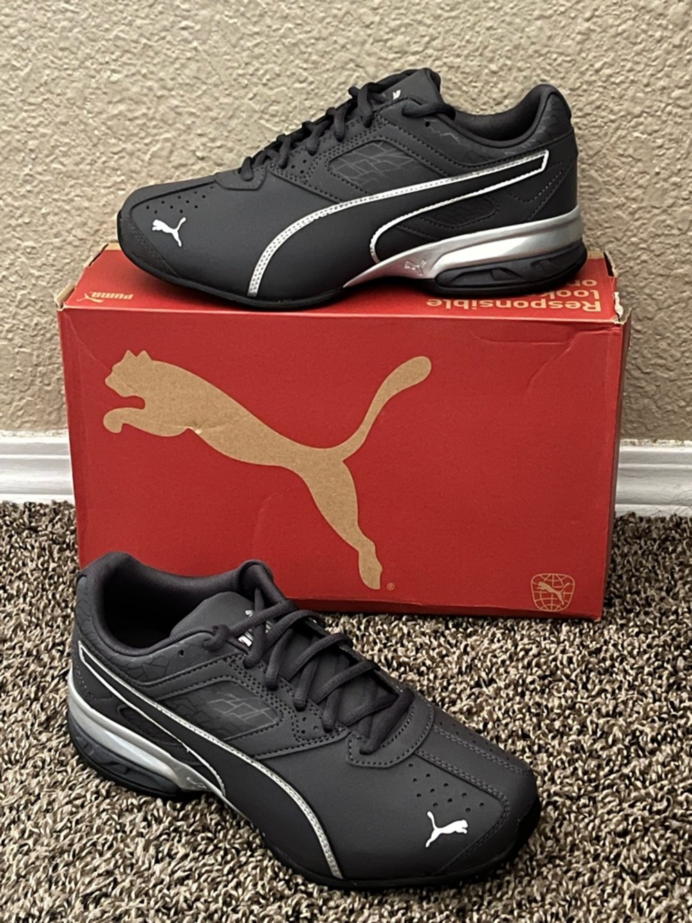 Puma Tazon 6 Fracture FM Men's  Gray Color Shoes -Size 7.5